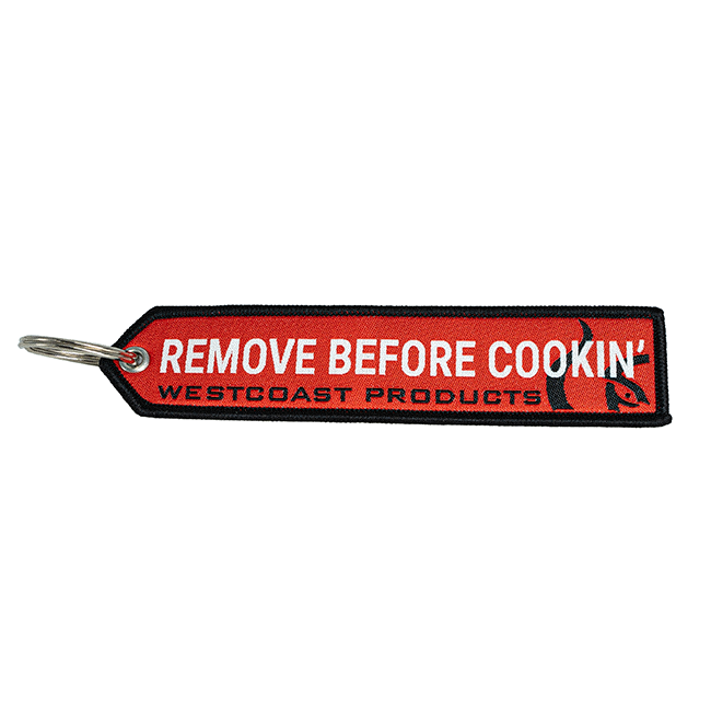 WCP 'Remove Before Cookin' Keychain Tag (Red)