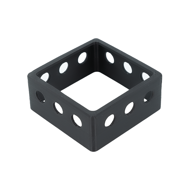 Plastic Tube Plug Sleeve (2"x2"x.06", 1/4" Clearance) (2Pack