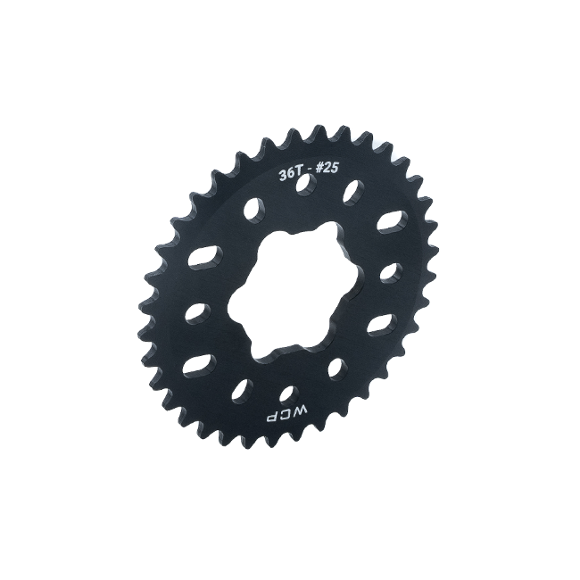 36t Aluminum Plate Sprocket (#25 Chain, SplineXL Bore) – WestCoast