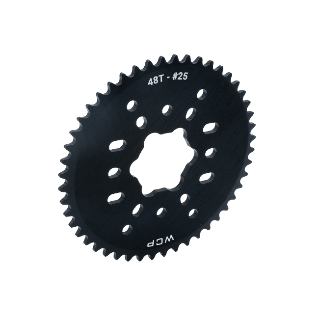 48t Aluminum Plate Sprocket (#25 Chain, SplineXL Bore) – WestCoast