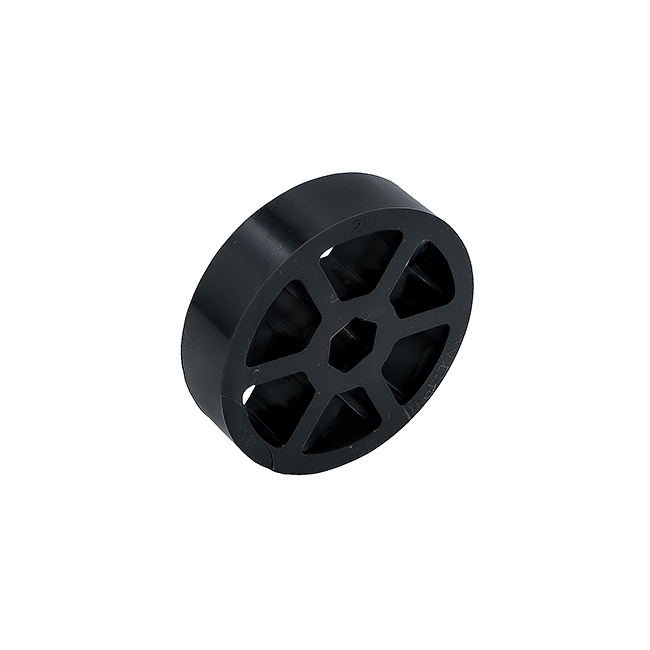 2 OD x 1/2 Wide Straight Flex Wheel (1/2 Hex Stretch, 60A