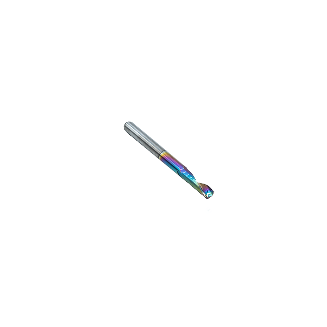 4mm Single Flute Carbide Endmill (12mm Cut Length, DLC Coated)