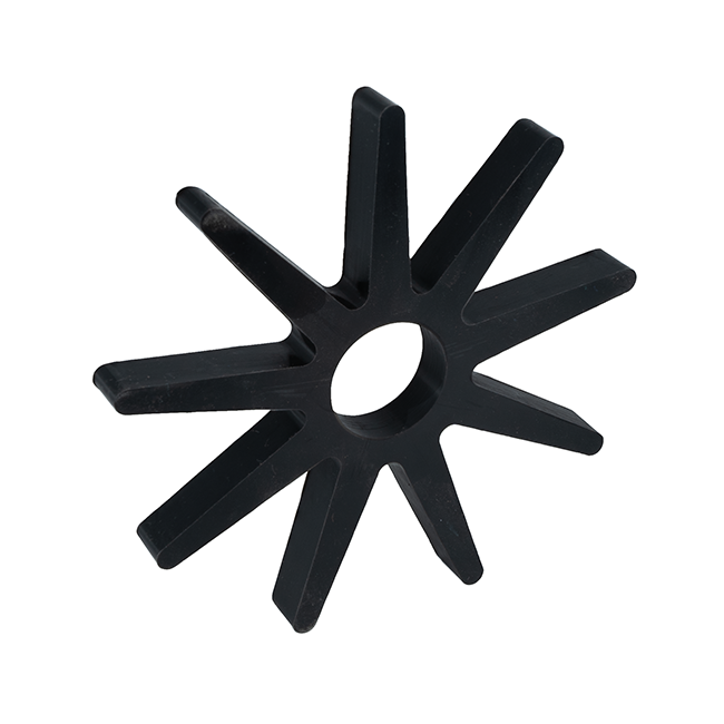 5" OD x 1/2" Wide 9T Star Flex Wheel (1-1/4" Round Stretch, 45A)
