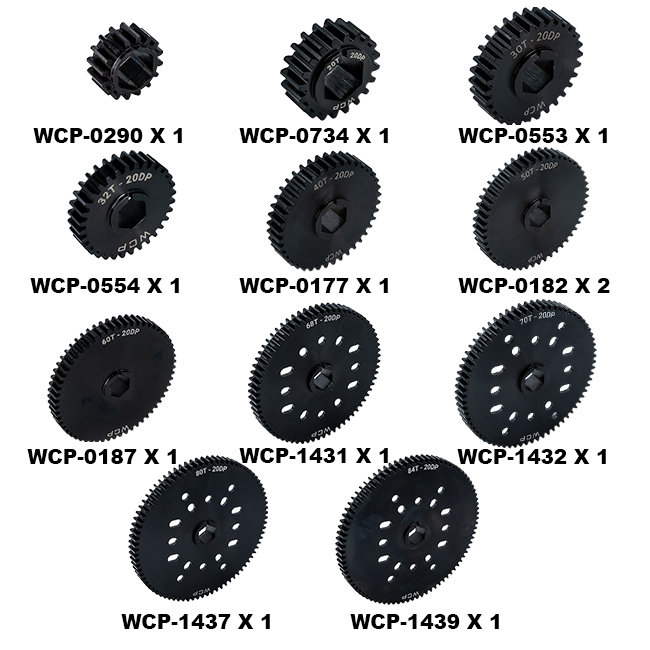 100t CD Steel Gear Bundle