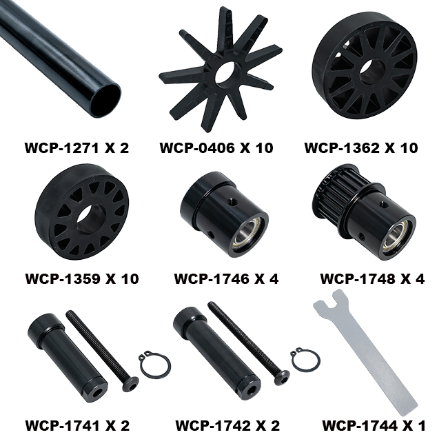 1-1/4" Round Stub Roller System Bundle