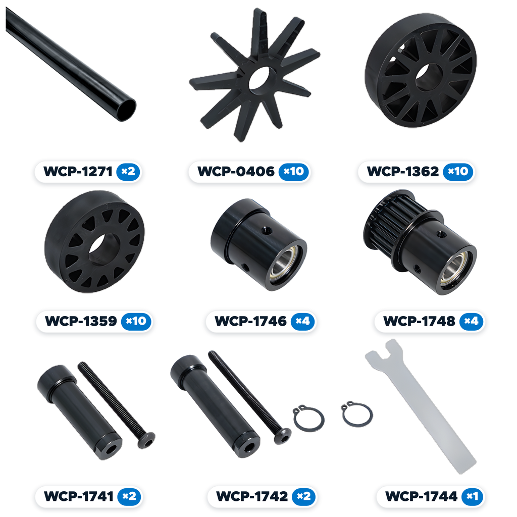BND-0021 - 1-1/4" Round Stub Roller System Bundle