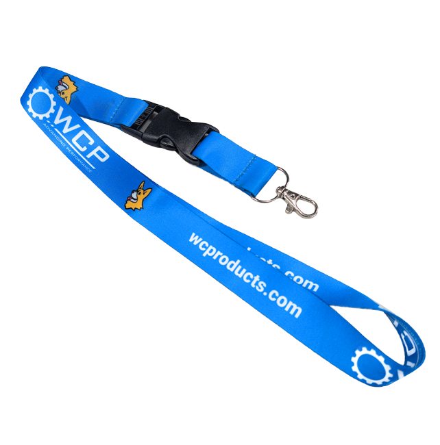 WCP Logo Lanyard, 1" Wide (Blue)