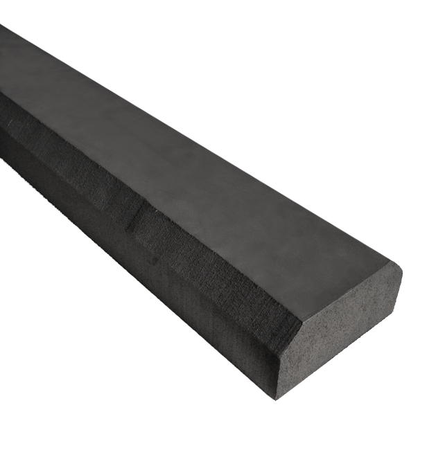 Chamfer Corner Crosslinked Polyethylene  Bumper Foam (3lb, 2.5" x 5" x 36")