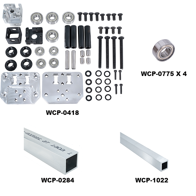 Kit: GreyT 1 Stage Telescope (All .125" Wall)