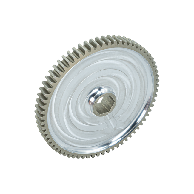 68t Pocketed Aluminum Spur Gear (20 DP, 1/2" Hex Bore)