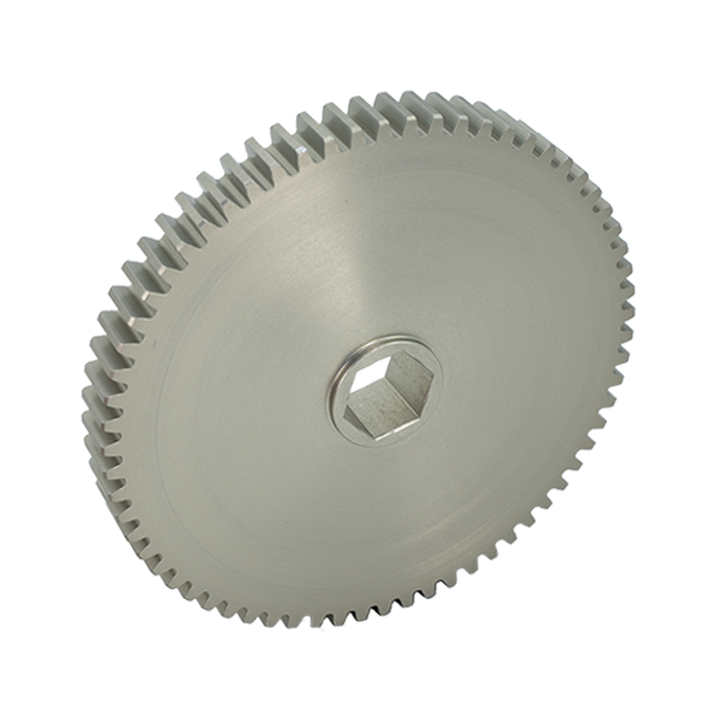 66t Aluminum Spur Gear (20 DP, 1/2" Hex Bore)