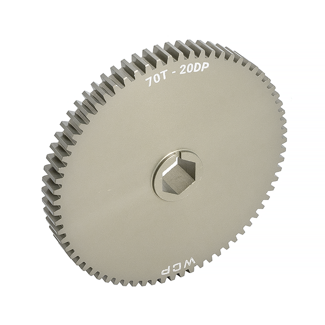 70t Aluminum Spur Gear (20 DP, 1/2" Hex Bore)