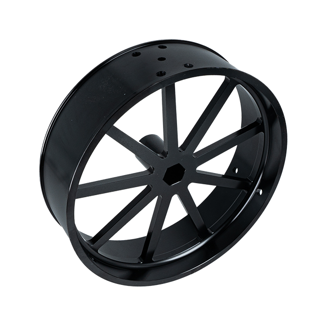 Aluminum Wheel (6" OD x 1.5" WD, 1/2" Hex Bore)