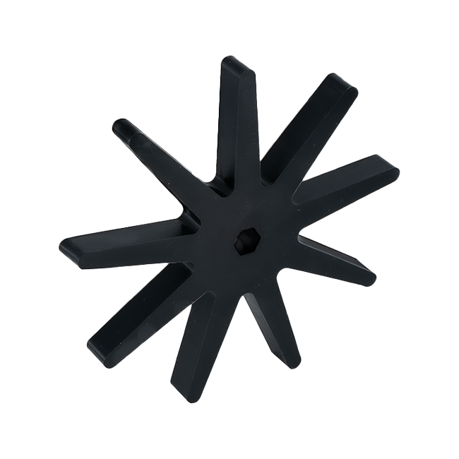 Black Star Flex Wheel (5" OD x 1/2" WD, 1/2" Hex Bore, 45A)
