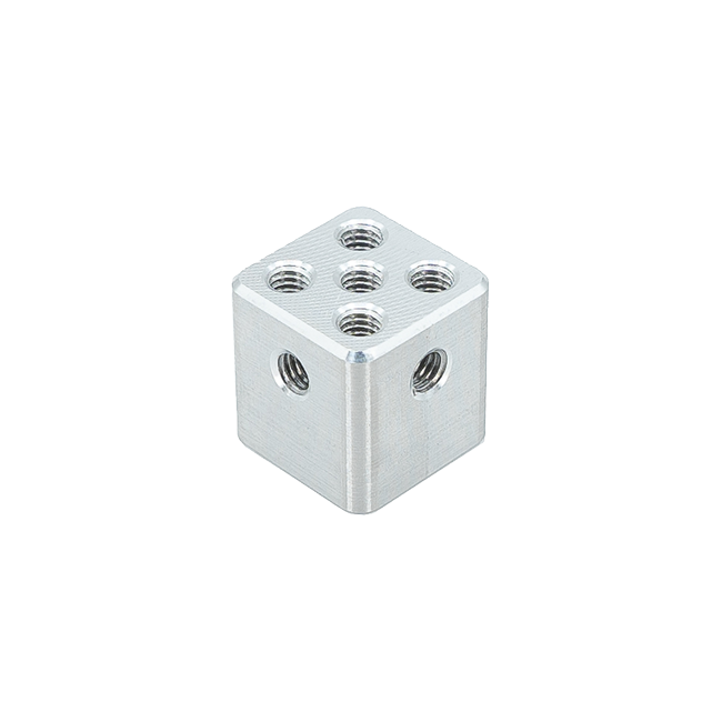 1"x1"x.125" Aluminum Tube Plug (#10-32 Tapped)