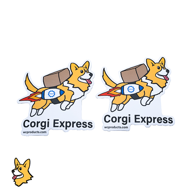 WCP-0390 - WCP Corgi Express Sticker