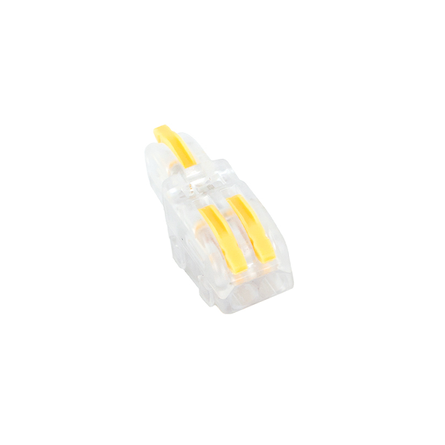 Wire Lever Nut (1 to 2 Slot Yellow, Clear) (10-Pack)