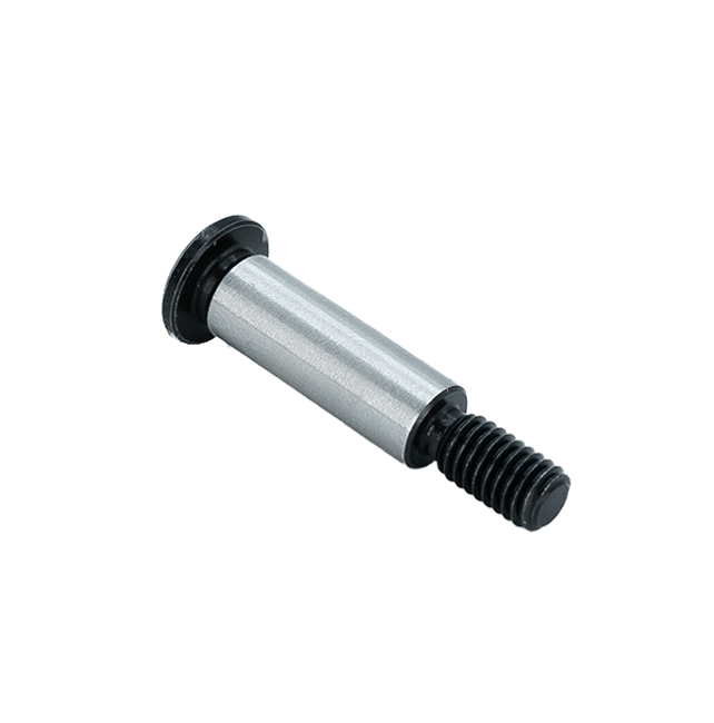 #10-32 x 21/32" L Shoulder Bolt x 1/4" Round (Steel, Ultra Low Profile) (2-Pack)