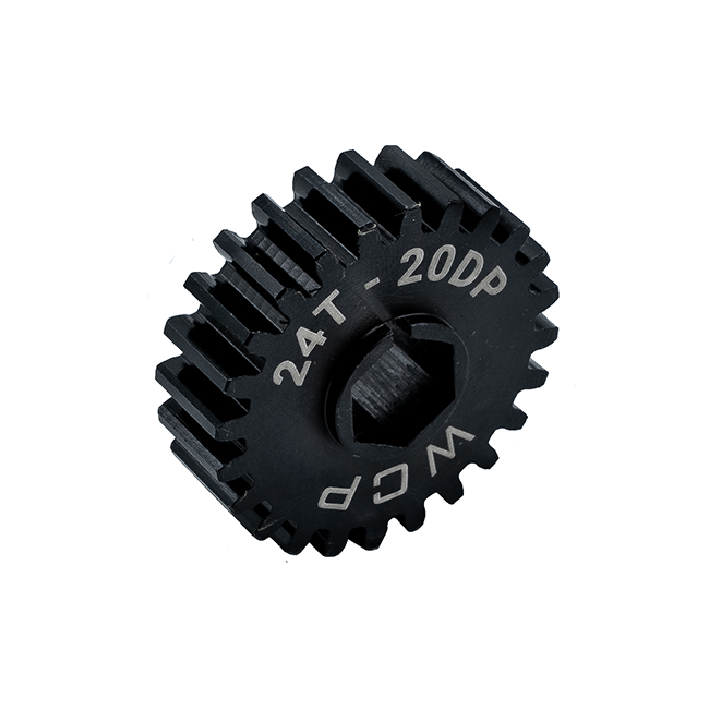 24t Steel Spur Gear (20 DP, 3/8" Hex Bore)