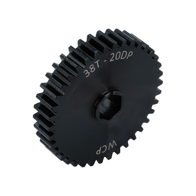 38t Pocketed Steel Spur Gear (20 DP, 3/8" Hex Bore)