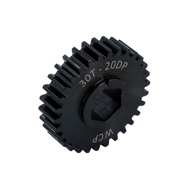 30t Pocketed Steel Spur Gear (20 DP, 1/2" Hex Bore)