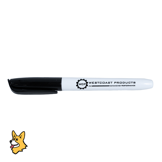 WCP-0572 - WCP Logo Dry Erase Marker (Black, 6-Pack)