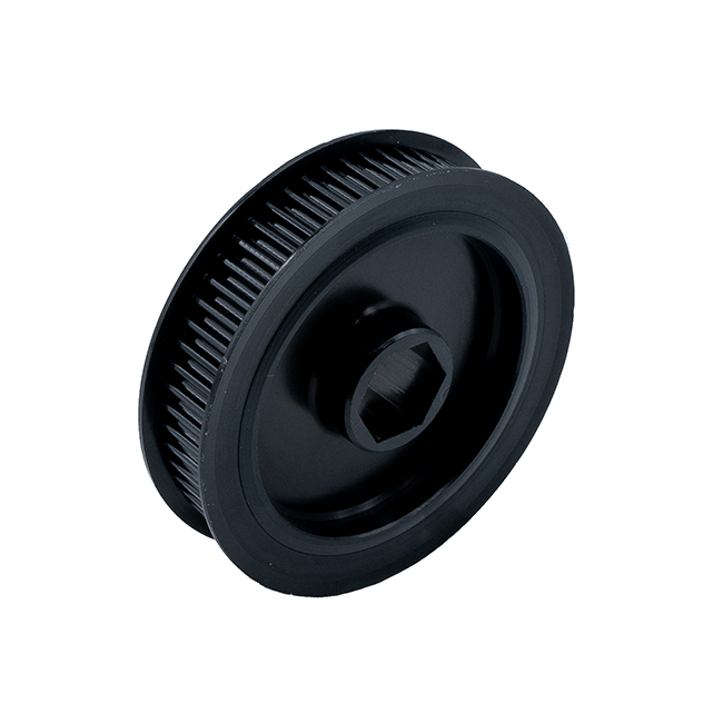 60t x 9mm Wide Aluminum Pulley (GT2 3mm, 1/2" Hex Bore)