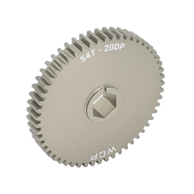 54t Aluminum Spur Gear (20 DP, 1/2" Hex Bore)