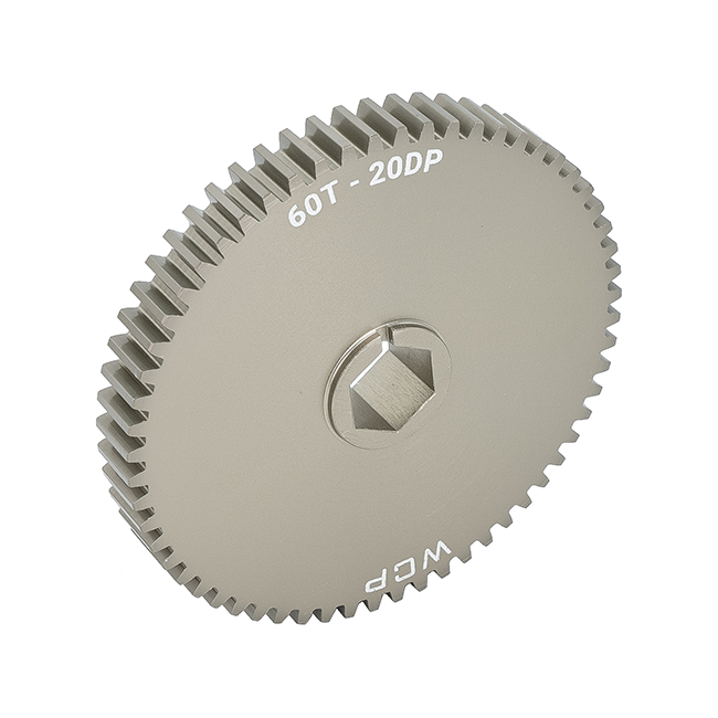 60t Aluminum Spur Gear (20 DP, 1/2" Hex Bore)