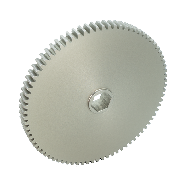80t Aluminum Spur Gear (20 DP, 1/2" Hex Bore)
