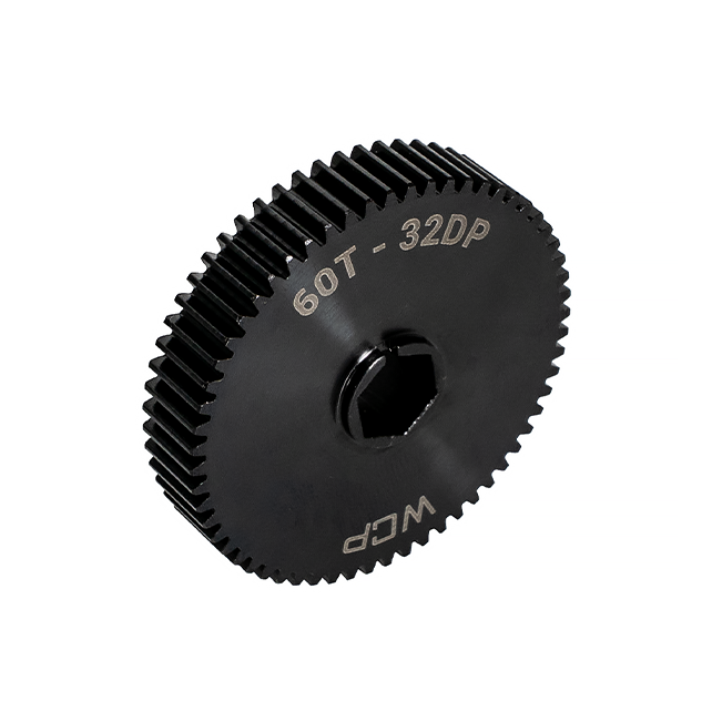 60t Steel Spur Gear (32 DP, 3/8" Hex Bore)