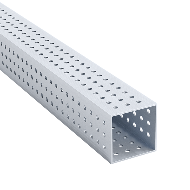 WCP-0926 - 2" x 2" x 0.062" Aluminum Tube Stock with Hole Pattern (47")