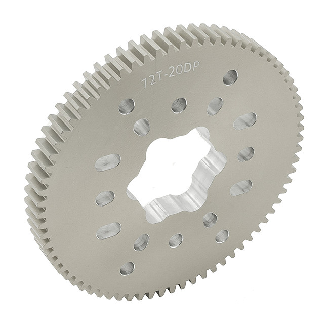 72t Aluminum Spur Gear (20 DP, SplineXL Bore) – WestCoast Products