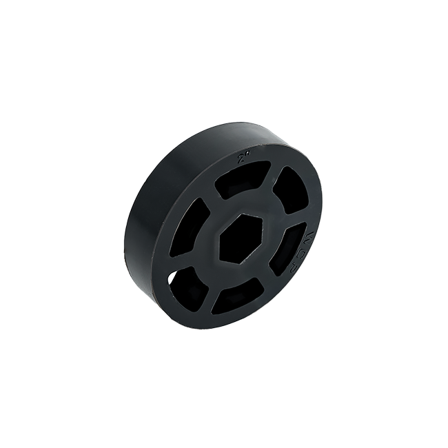2" OD x 1/2" Wide Straight Flex Wheel (1/2" Hex, 60A)