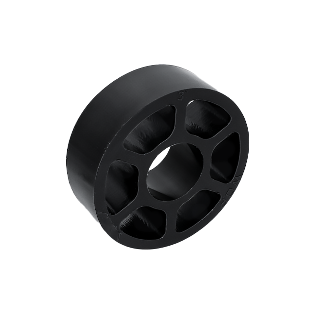 3" OD x 1" Wide 6 Spoke Straight Flex Wheel (1-1/4" Round Stretch, 30A)