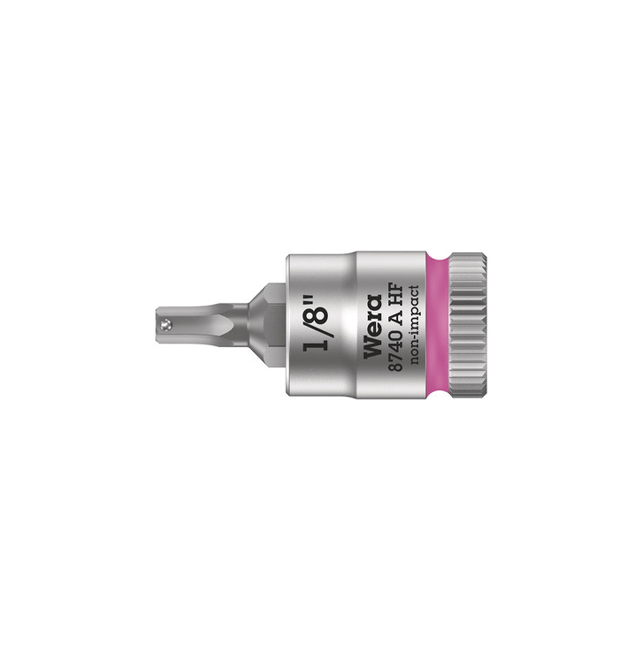 1/8" Hex Bit with Holding ZyklopSocket, 1/4" Drive