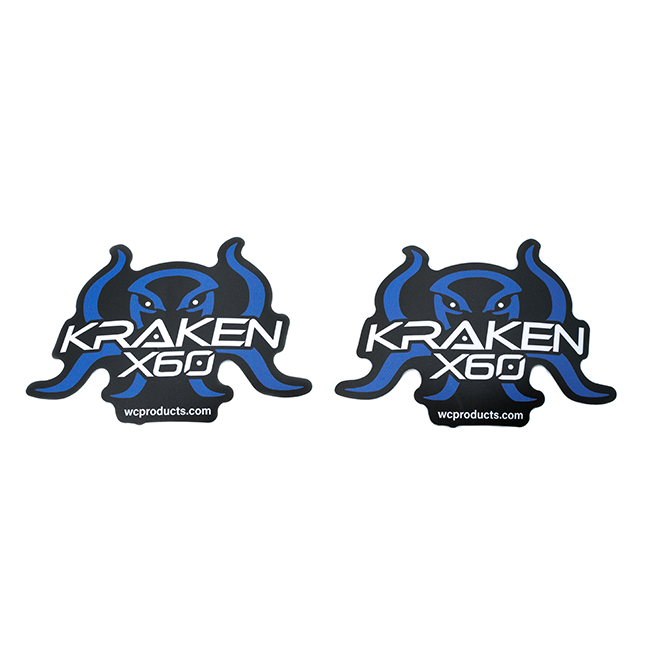 WCP Kraken X60 Die Cut Sticker (2-Pack)