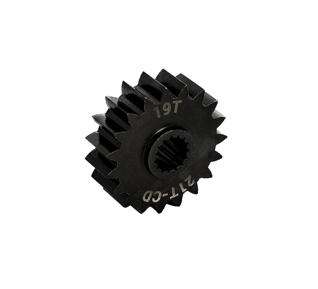 19t 1/2" Wide Steel Spur Gear (20DP, 21t CD, 8mm SplineXS Bore)