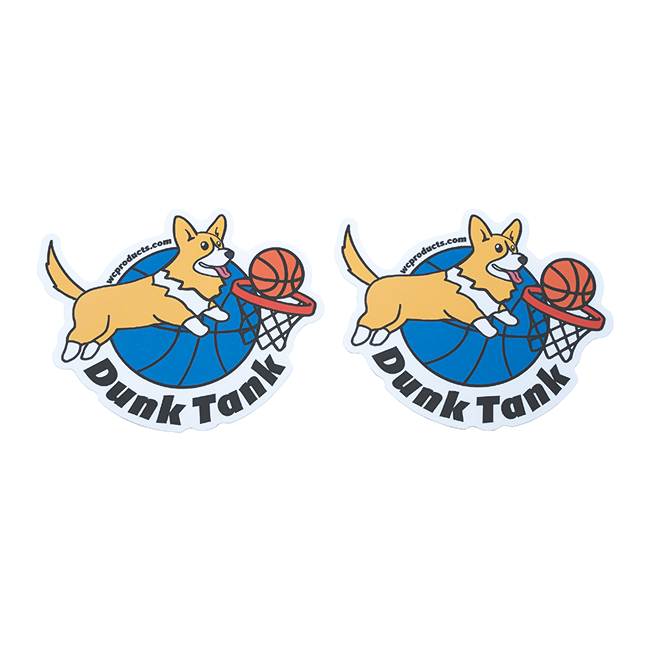 WCP Corgi Dunk Tank 2024 Die Cut Sticker (2-Pack)