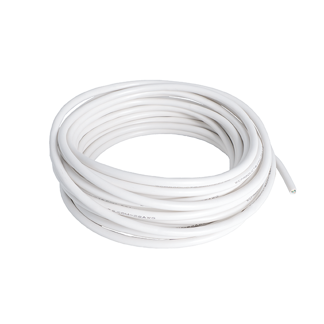 22AWG White Jacketed CAN Wire (25ft)