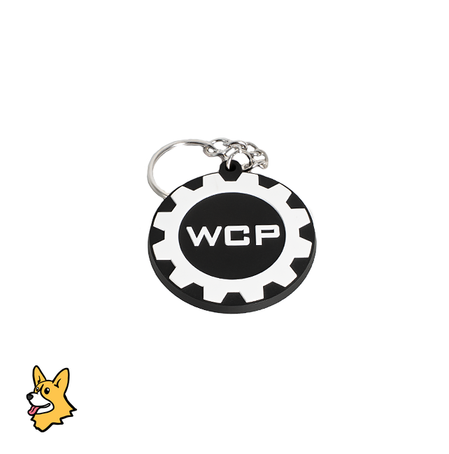 WCP-2159 - WCP Logo PVC Keychain (Black)