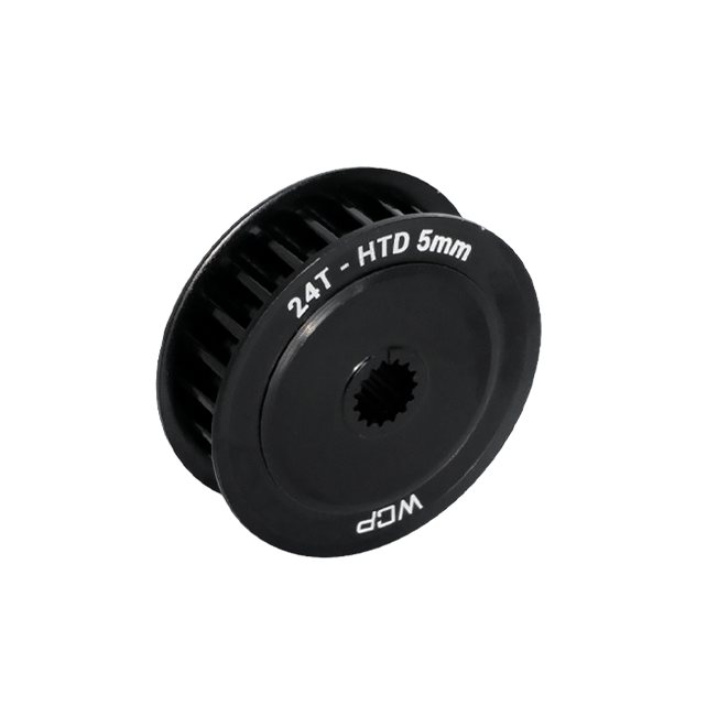 WCP-2255 - 24t x 9mm Wide Aluminum Pulley (HTD 5mm, 8mm SplineXS Bore)