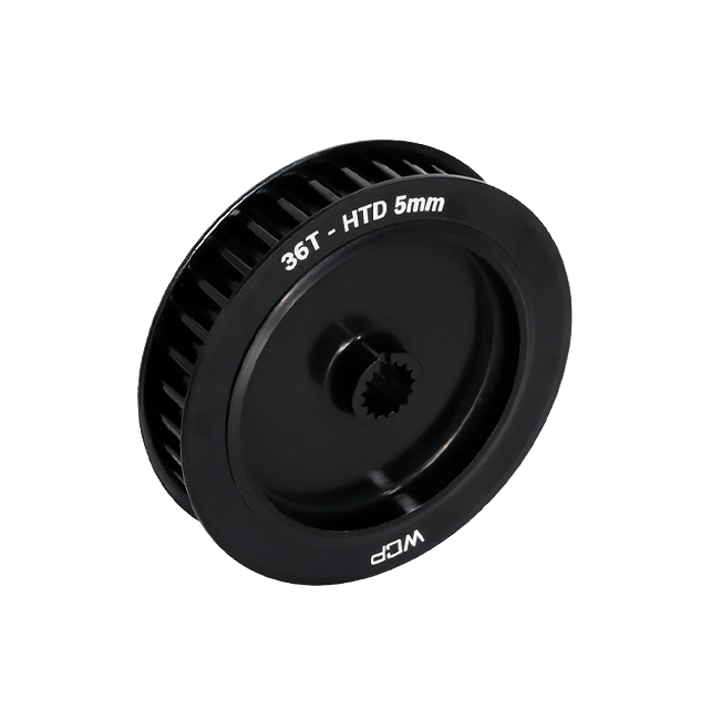 WCP-2257 - 36t x 9mm Wide Aluminum Pulley (HTD 5mm, 8mm SplineXS Bore)