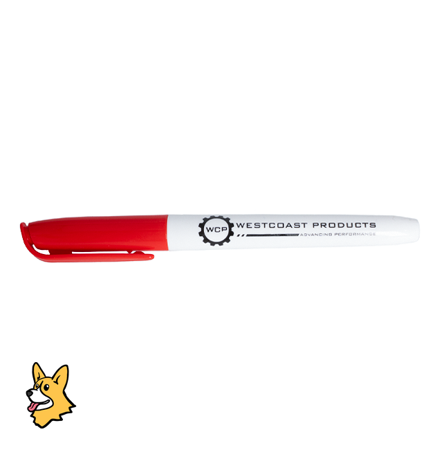 WCP-2324 - WCP Logo Dry Erase Marker (Red, 6-Pack)