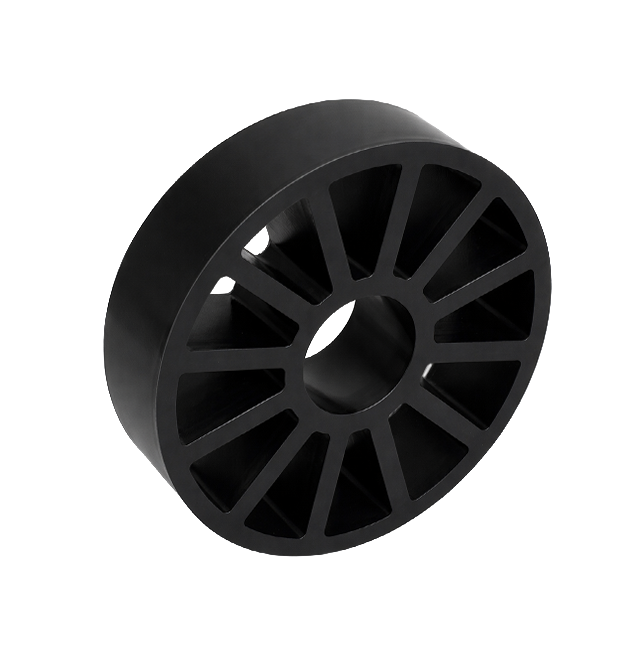 4" OD x 1" Wide Straight Flex Wheel (1-1/4" Round Stretch, 60A)
