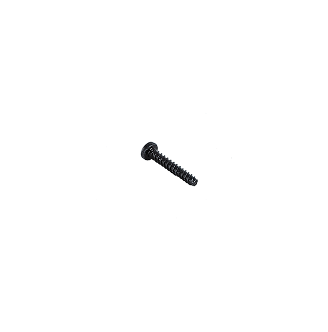 WCP-2419 - #2-28 x .500" L Thread Forming Screw (Plastic, Black Zinc) (50-Pack)