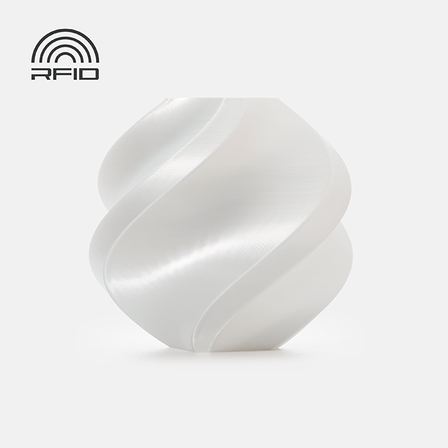 Bambu Lab White PLA Silk+ (1.75mm, 1KG Spool)