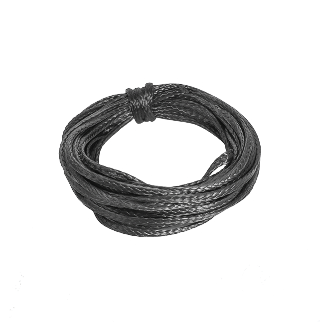 WCP-2493 - UHMWPE Rope (.090" x 25'ft, Black)
