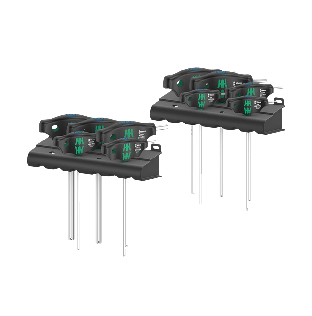 WCP-2650 - Hex-Plus 454/10 HF T-handle screwdriver Set (Imperial, 10 Pieces)