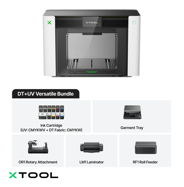 WCP-2825 - xTool O1 Omni Printer, 4-in-1 Omni Printer DT + UV Versatile Bundle